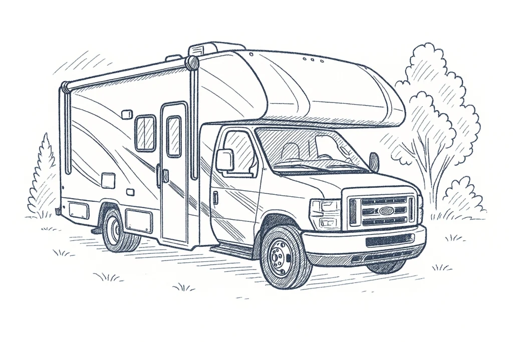 Class C RV illustration