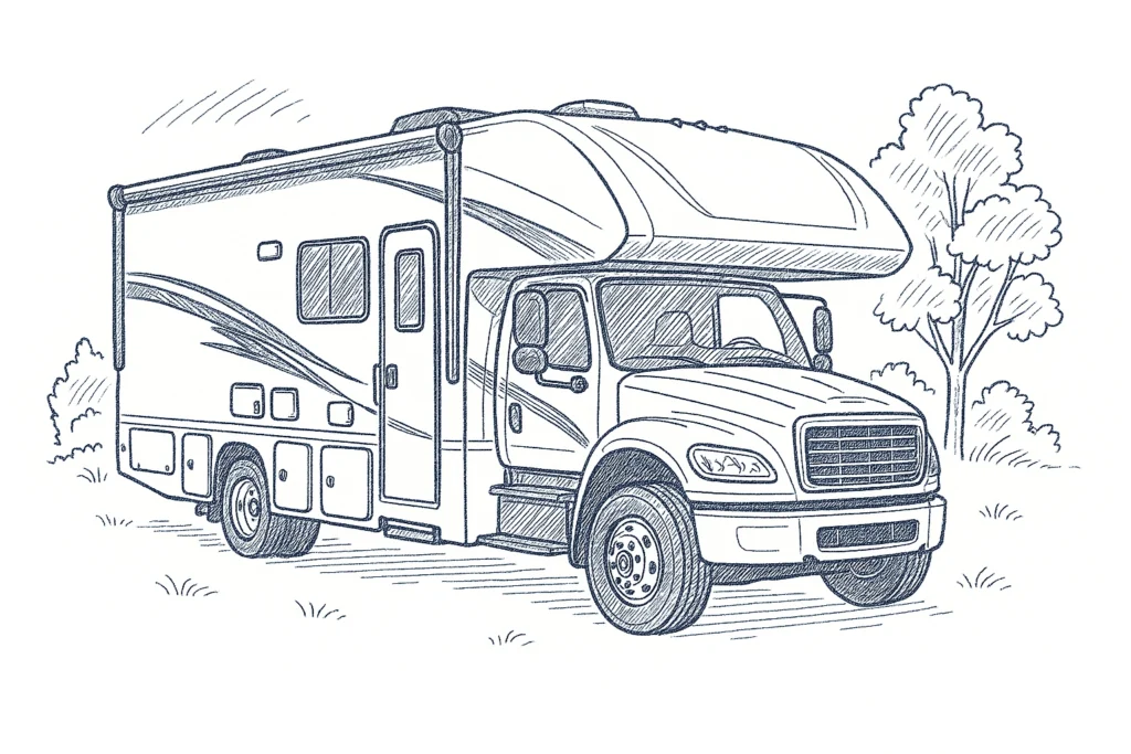 Super C RV illustration