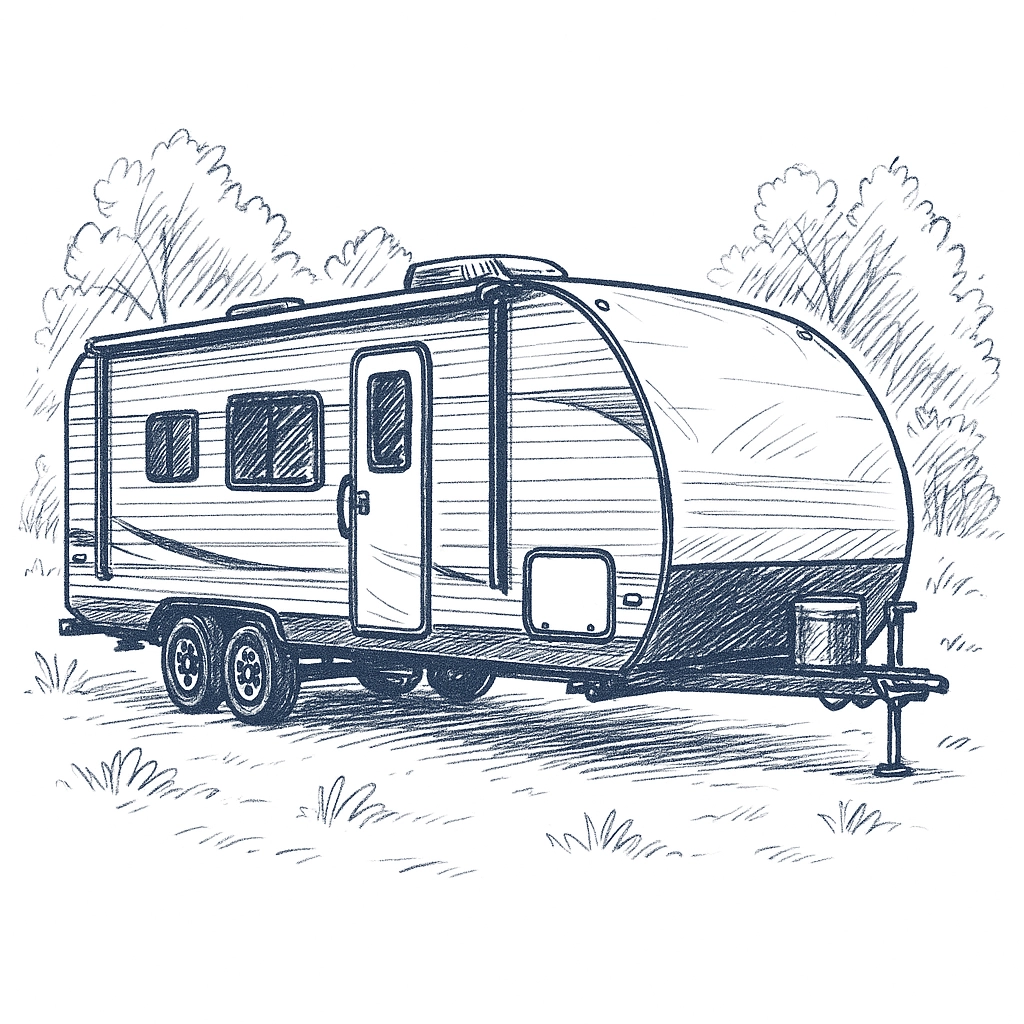 Travel Trailer illustration